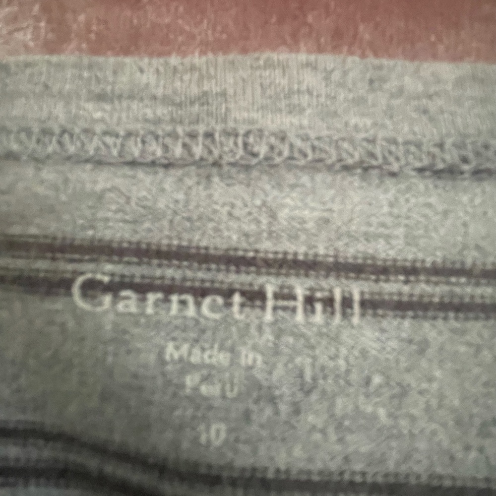 Garnet Hill Gray Striped Women's Dress - Picture 3 of 9